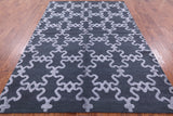 Moroccan Flat Weave Wool Area Rug - 6' 1" X 9' 1" - Golden Nile