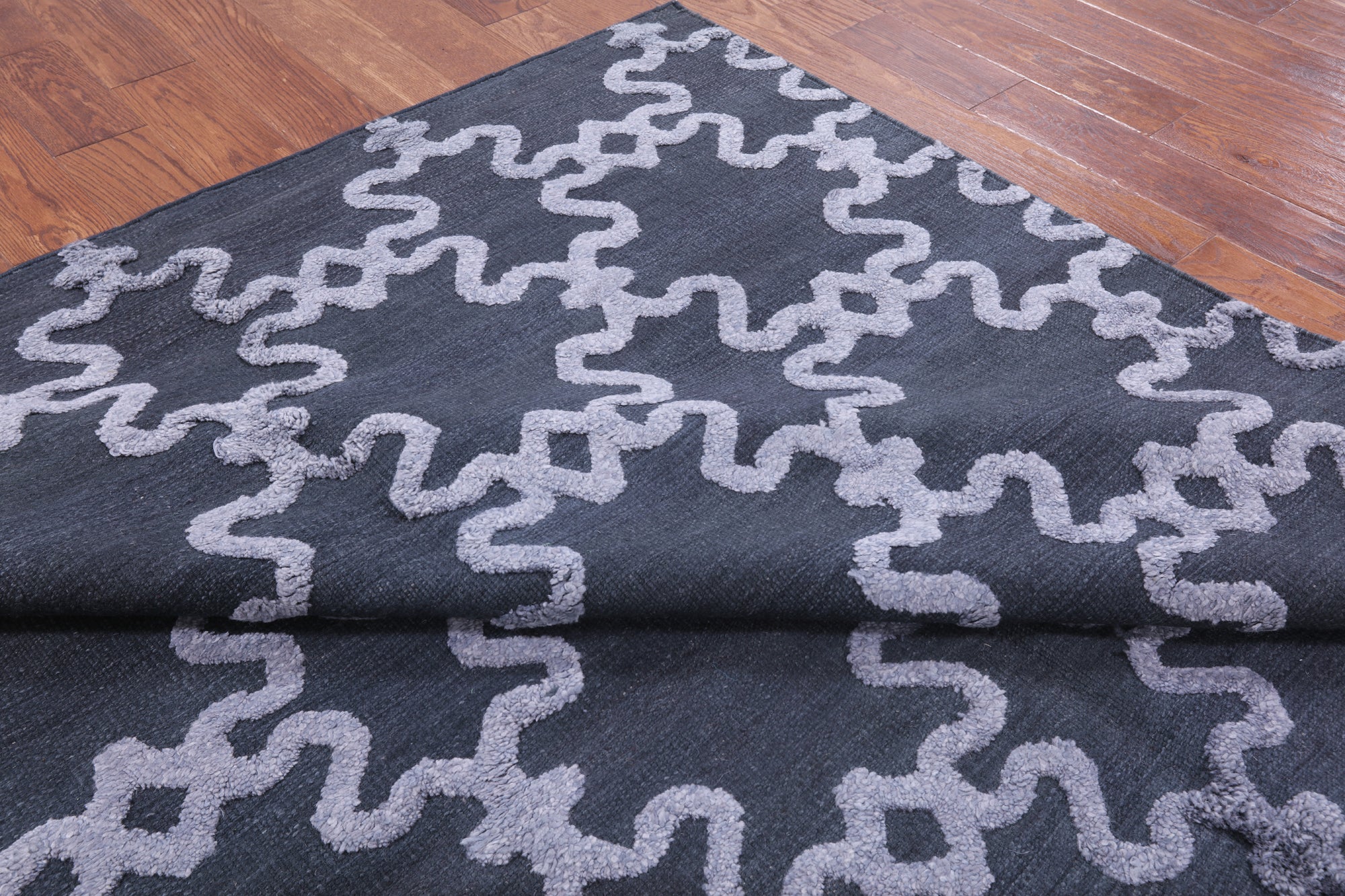 Moroccan Flat Weave Wool Area Rug - 6' 1" X 9' 1" - Golden Nile