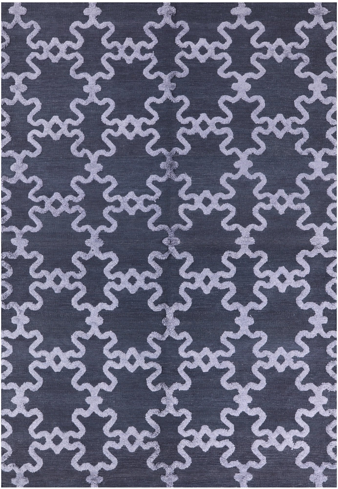 Moroccan Flat Weave Wool Area Rug - 6' 1" X 9' 1" - Golden Nile