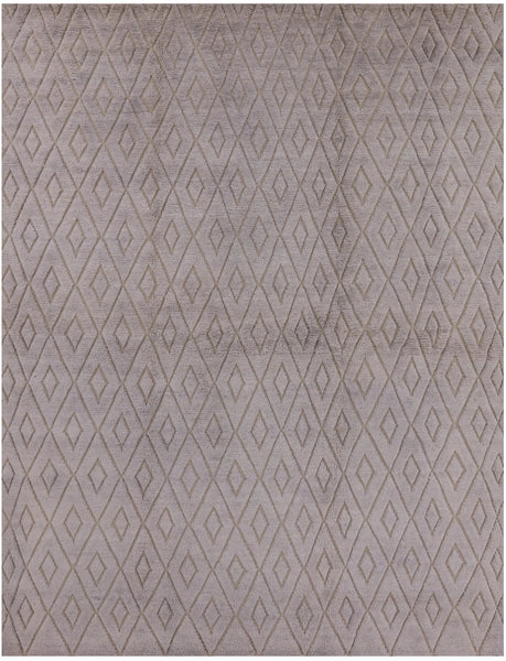 Moroccan Hand Knotted Wool Area Rug - 7' 10" X 10' 2" - Golden Nile