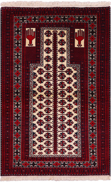 Persian Handmade Wool Area Rug - 3' 6" X 5' 3" - Golden Nile