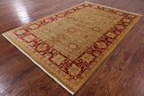 Peshawar Hand Knotted Wool Rug - 6' 0" X 9' 0" - Golden Nile