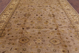 Chobi Peshawar Hand Knotted Wool Rug - 9' 0" X 12' 5" - Golden Nile