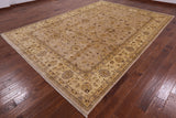 Chobi Peshawar Hand Knotted Wool Rug - 9' 0" X 12' 5" - Golden Nile