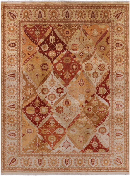 Peshawar Hand Knotted Area Rug - 9' 2" X 12' 1" - Golden Nile