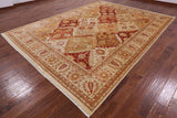 Peshawar Hand Knotted Area Rug - 9' 2" X 12' 1" - Golden Nile