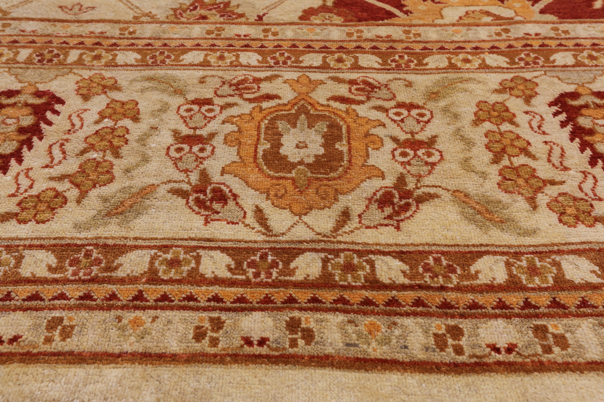 Peshawar Hand Knotted Area Rug - 9' 2" X 12' 1" - Golden Nile
