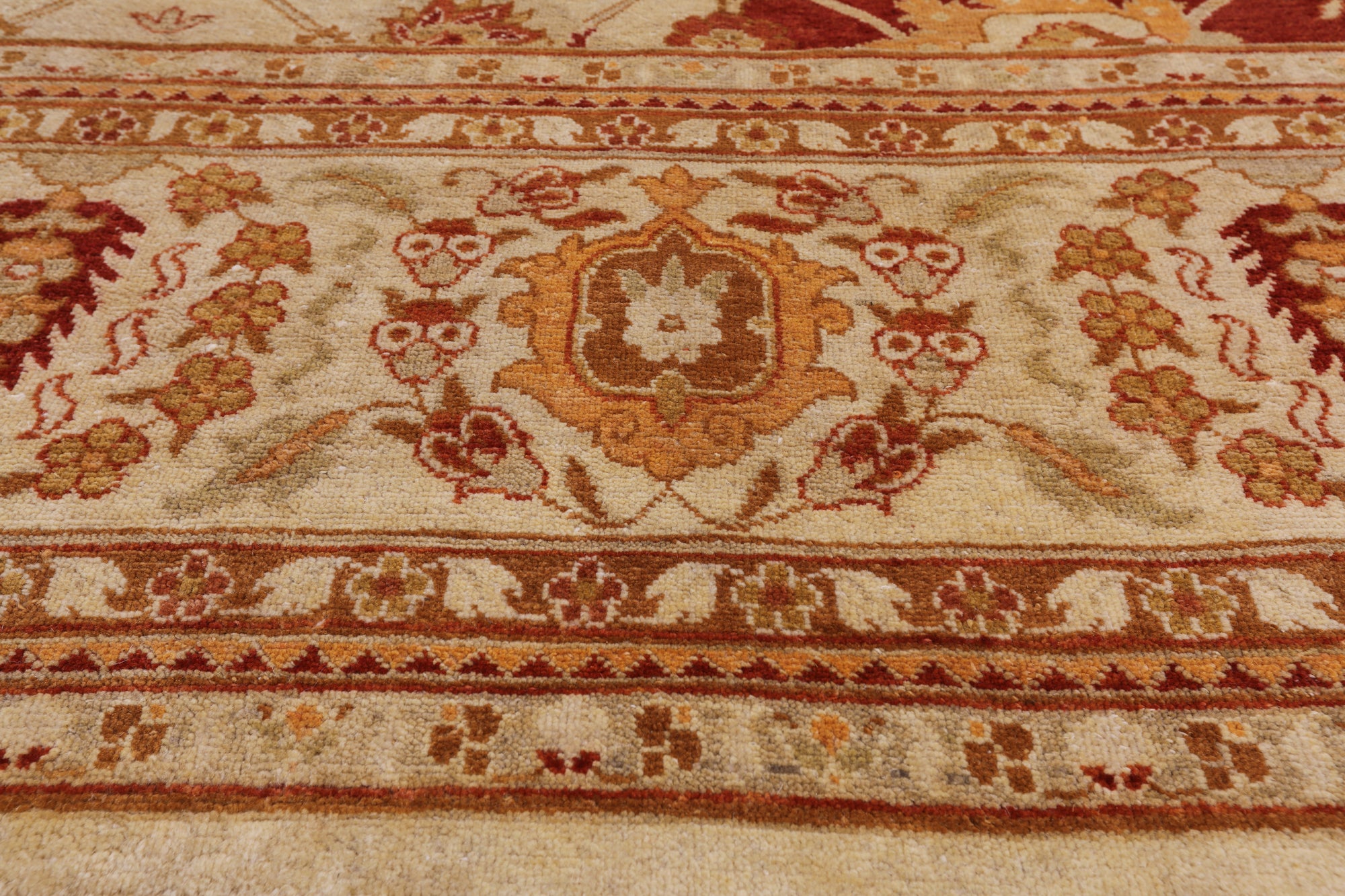 Peshawar Hand Knotted Area Rug - 9' 2" X 12' 1" - Golden Nile