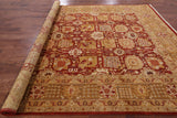 Red Peshawar Handmade Area Rug - 9' 1" X 12' 2" - Golden Nile