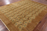 9 X 11 Hand Knotted Chobi Oriental Area Rug - Golden Nile