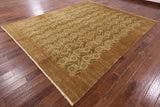 9 X 11 Hand Knotted Chobi Oriental Area Rug - Golden Nile