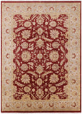 Signed Peshawar Hand-Knotted Wool Area Rug - 8' 10" X 12' 8" - Golden Nile