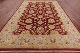 Signed Peshawar Hand-Knotted Wool Area Rug - 8' 10" X 12' 8" - Golden Nile