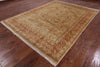 Peshawar Hand-Knotted Wool Area Rug - 7' 10" X 10' 5" - Golden Nile