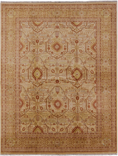 Peshawar Hand-Knotted Area Rug - 8' 1" X 10' 6" - Golden Nile