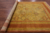 Peshawar Hand Knotted Wool Area Rug - 8' 0" X 10' 5" - Golden Nile