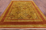 Peshawar Hand Knotted Wool Area Rug - 8' 0" X 10' 5" - Golden Nile