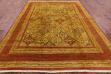 Peshawar Hand Knotted Wool Area Rug - 8' 0" X 10' 5" - Golden Nile