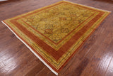 Peshawar Hand Knotted Wool Area Rug - 8' 0" X 10' 5" - Golden Nile