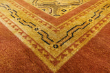 Peshawar Hand Knotted Wool Area Rug - 8' 0" X 10' 5" - Golden Nile