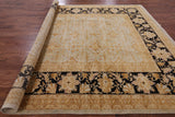 Peshawar Handmade Wool Area Rug - 9' 1" X 10' 10" - Golden Nile