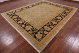 Peshawar Handmade Wool Area Rug - 9' 1" X 10' 10" - Golden Nile