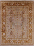 Peshawar Hand Knotted Wool Rug - 9' 1" X 12' 2" - Golden Nile