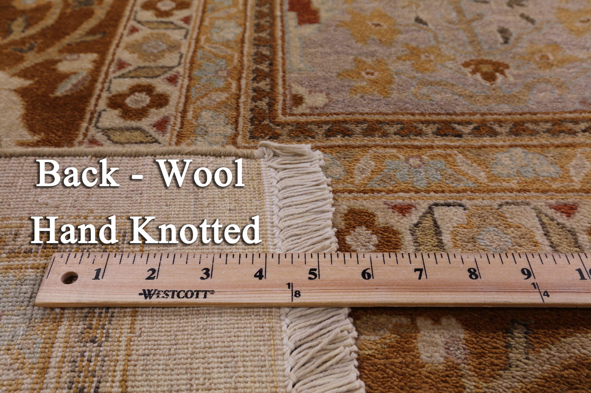 Peshawar Hand Knotted Wool Rug - 9' 1" X 12' 2" - Golden Nile