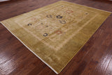 Chobi Peshawar Hand Knotted Wool Rug - 8' 2" X 10' 4" - Golden Nile