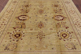 Chobi Peshawar Hand Knotted Wool Area Rug - 8' 1" X 9' 10" - Golden Nile