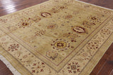 Chobi Peshawar Hand Knotted Wool Area Rug - 8' 1" X 9' 10" - Golden Nile