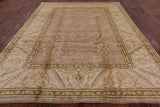 Peshawar Handmade Wool Area Rug - 9' 1" X 11' 3" - Golden Nile