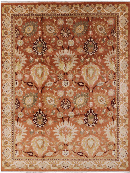 Peshawar Hand Knotted Area Rug - 9' 4" X 12' 1" - Golden Nile