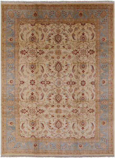 Peshawar Hand Knotted Area Rug - 9' 1" X 12' - Golden Nile