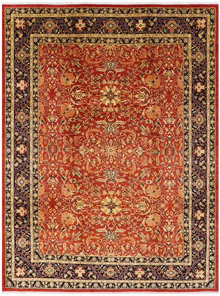 9 X 13 Peshawar Hand Knotted Area Rug - Golden Nile