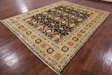 Peshawar Handmade Wool Area Rug - 9' 2" X 11' 7" - Golden Nile