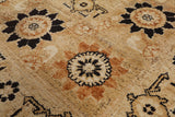 Peshawar Handmade Wool Area Rug - 9' 2" X 11' 7" - Golden Nile