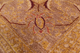 Chobi Peshawar Hand Knotted Rug - 8' 2" X 10' 1" - Golden Nile