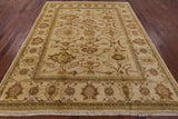 Ivory Peshawar Handmade Wool Area Rug - 8' 1" X 10' 1" - Golden Nile