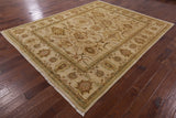 Ivory Peshawar Handmade Wool Area Rug - 8' 1" X 10' 1" - Golden Nile