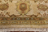 Ivory Peshawar Handmade Wool Area Rug - 8' 1" X 10' 1" - Golden Nile