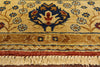 Peshawar Hand Knotted Wool Area Rug - 8' 1" X 9' 7" - Golden Nile
