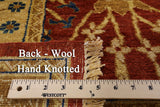 Peshawar Hand Knotted Wool Area Rug - 8' 1" X 9' 7" - Golden Nile