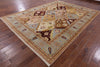 9 X 12 Hand Knotted Peshawar Area Rug - Golden Nile