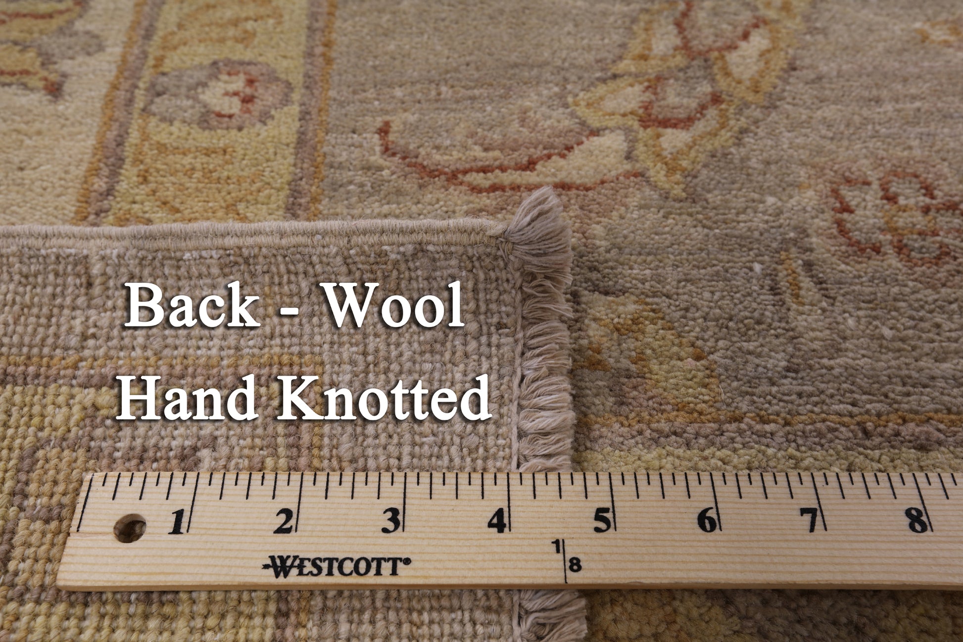 Grey Peshawar Hand Knotted Wool Area Rug - 8' 1" X 10' 1" - Golden Nile
