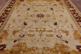 Oriental Chobi Peshawar Wool Area Rug - 9' 3" X 12' 1" - Golden Nile