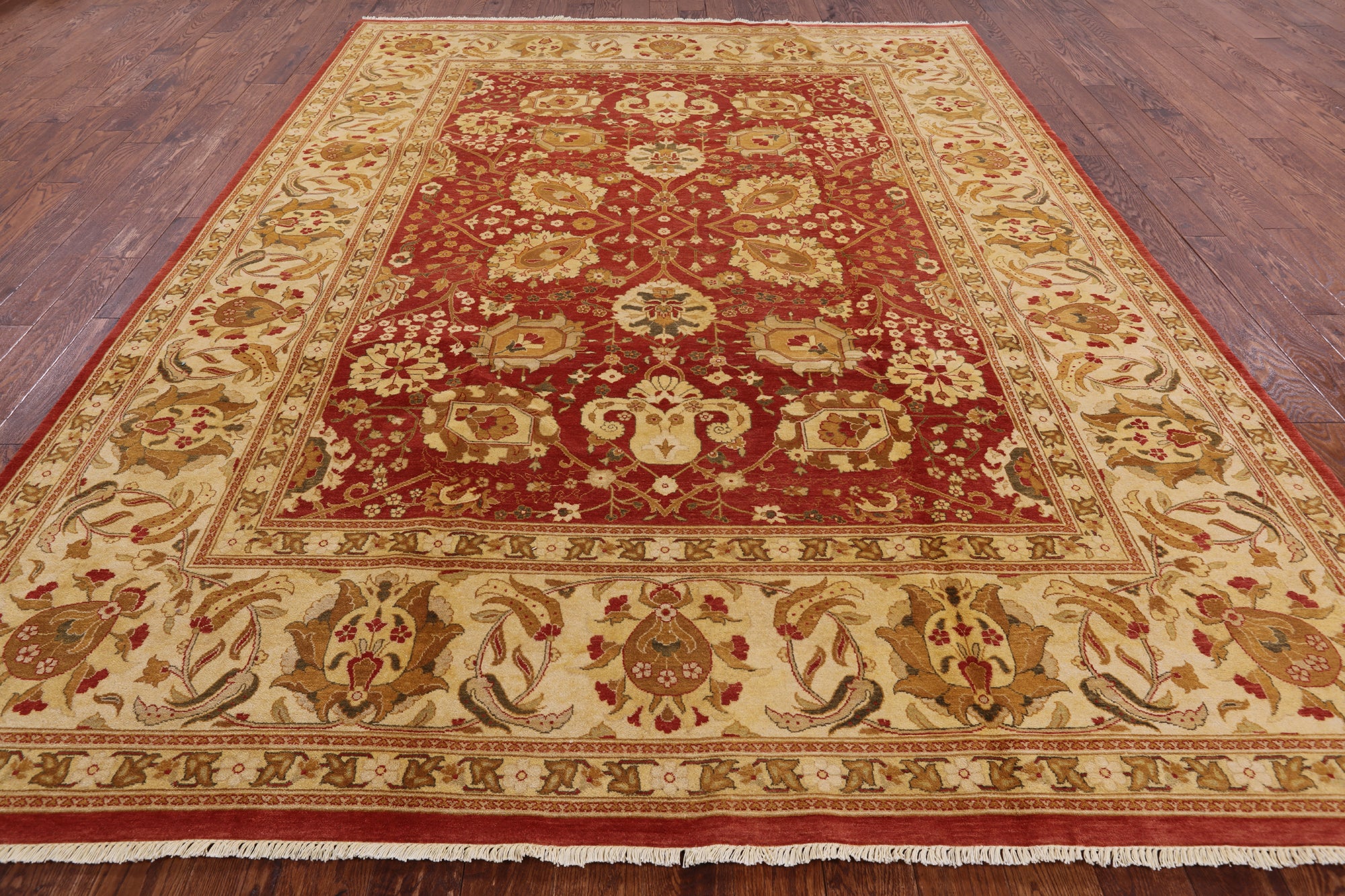 Peshawar Handmade Wool Area Rug - 9' 1" X 12' 0" - Golden Nile