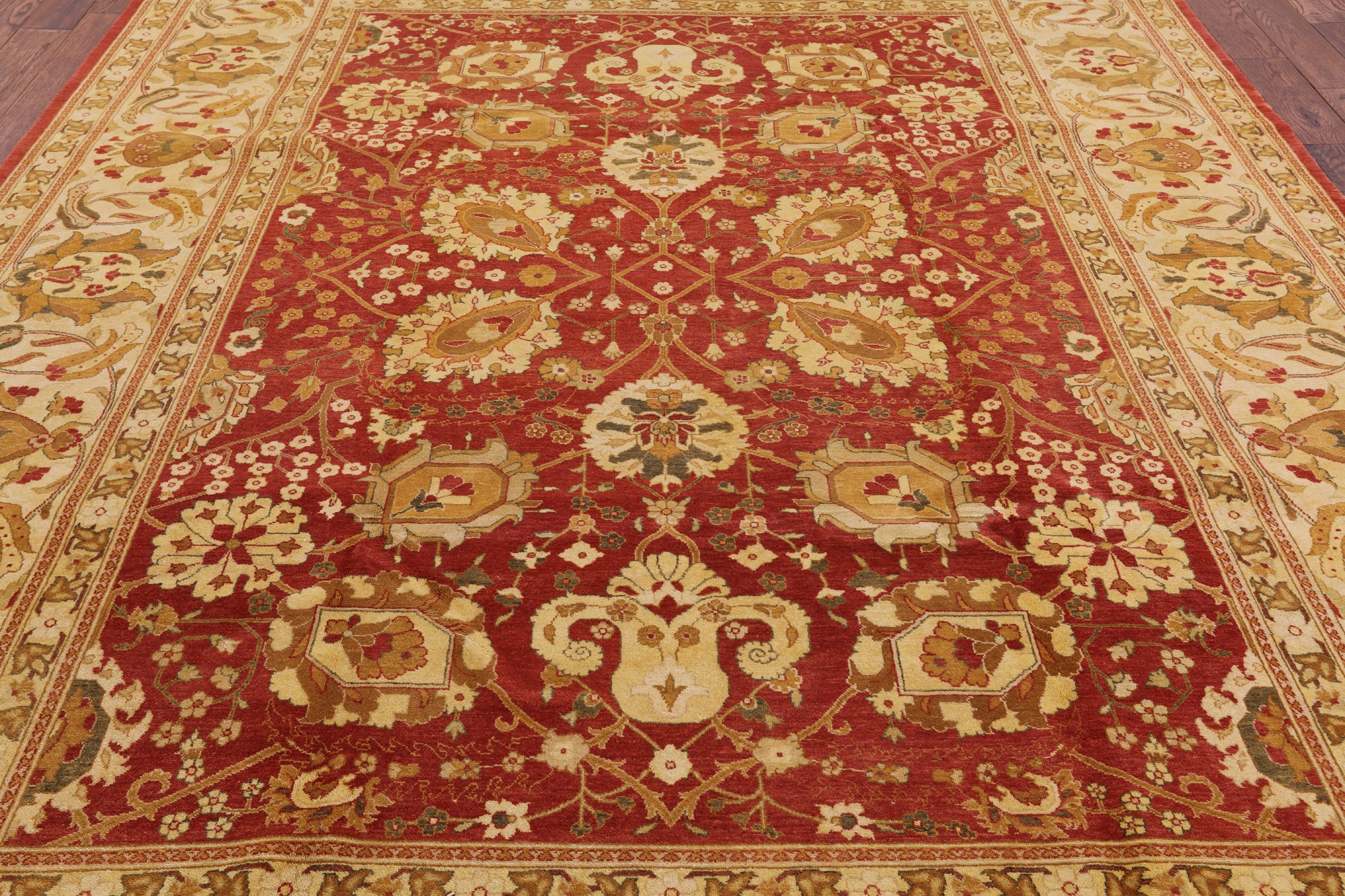 Peshawar Handmade Wool Area Rug - 9' 1" X 12' 0" - Golden Nile