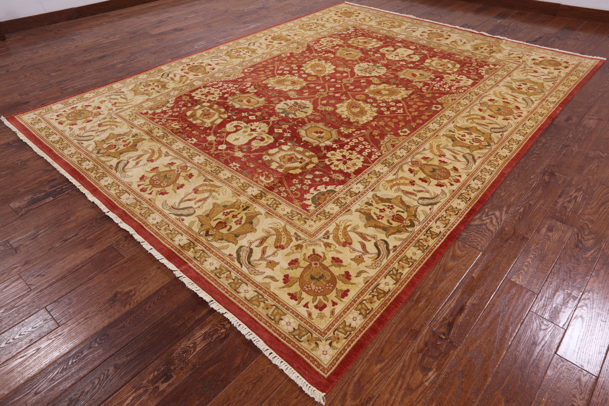 Peshawar Handmade Wool Area Rug - 9' 1" X 12' 0" - Golden Nile