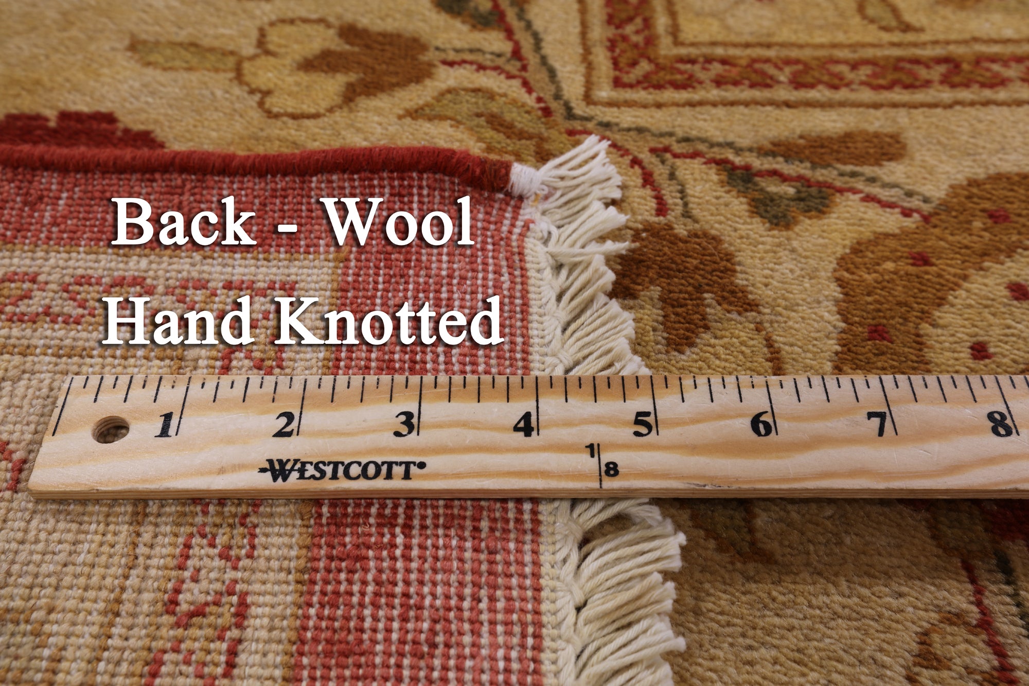 Peshawar Handmade Wool Area Rug - 9' 1" X 12' 0" - Golden Nile